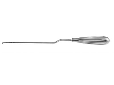 Spinal Fusion Curette, Bayonet Shaft, Oval Cups, 9" (23.0 Cm), Reverse Angle Up, Size 4/0